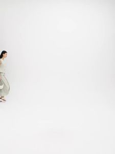 Imported Linen-like Classic Pleated A-line Long Skirt