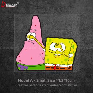 Funny SpongeBob and Patrick Car Sticker