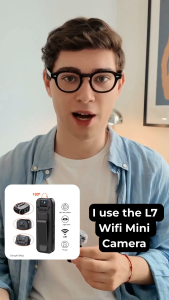 L7 Wifi Mini Camera Portable Small Digital Video Recorder Infrared Night Vision Wearable Back Clip Body Cam Meeting