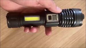 Đèn Pin LED Sạc USB Công Suất Cao Đèn Pin Kỹ Thuật Số Siêu Sáng Dùng Cho Cắm Trại Ngoài Trời Sử Dụng Trong Trường Hợp Khẩn Cấp - Không Bao Gồm Tính Năng Chống Nước
