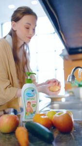 Cradle Natural Baby Bottle Wash & Nipple Cleaner 700ml Pump