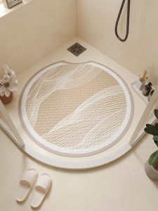round Bathroom Anti-Slip Mat Fall Prevention Shower Special Environmental Protection Children Elderly Toilet Bathroom Foot Mat