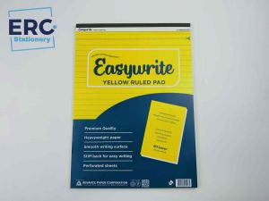 2 GET 1 Pads - Yellow Ruled Pad w/ Perforation 80Leaves Easywrite Advance Writing Paper OfficeSchool