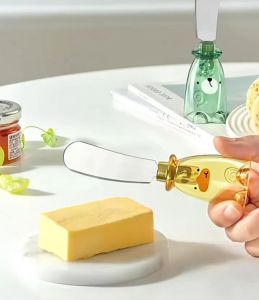 HT - Pisau Butter Mini Pisau Selai Roti Pisau Potong Buah Kecil LucuMini