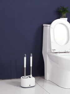 พร้อมสแตนด์ไม่เจาะผนัง แปรงขัดห้องน้ำ และพร้อมที่เก็บ พร้อม แปรงขัดโถส้วม และแปรงล้างห้องน้ำ ให้สุขภาพดี พร้อม แปรงขัดส้วม สำหรับฝูงไม่เจาะผ่านห้องน้ำ