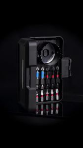 27 Pcs Mata Obeng Screwdriver Magnet Set Bit Hex Impact Driver Bor Holesaw Mata Obeng Bintang Magnet Baja CRV