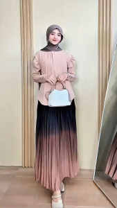 PLISKET GRADASI SET ROK TERBARU TERLARIS
