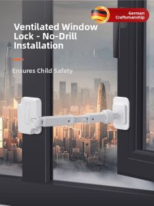 MONLEYTA | Child Safety Window Lock Anti-Fall Device Windproof Positioning Fixed High-Rise Baby Preventing Window Lock Buckle