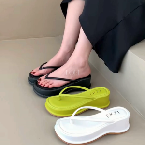 LOEI Ryeo Sandal Jepit Wanita Platform Simple Dan Elegan Stylish 8314