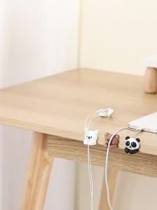 WORTHBUY | Giá Để Đồ Văn Phòng Phẩm Hình Hoạt Hình Có Kẹp Quản Lý Dây Cáp Giá Đỡ Dây Tự Dính Kẹp Giữ Dây Cáp Dữ Liệu USB Dùng Cho Văn Phòng