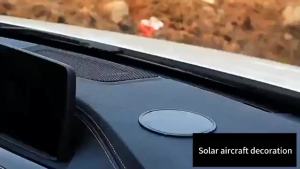 Mini Solar Aircraft Decoration Creative Car Air Freshener Car Perfume Home Decors Air Freshener Fragrance Airplane Ornament Tool