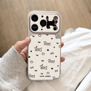 Soft Leather Phone Case For iPhone 16 17 Pro Max 13 11 15 14 12 17 17promax 16promax 15promax 17pro Shockproof Cover Funda Coque