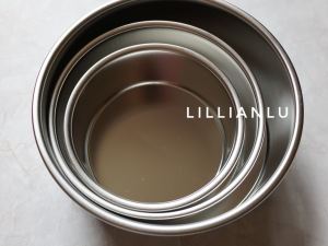 Ebm Hironori 18-8 Deep Type Stainless Steel Solid Bottom Sponge Cake round Mold Baking Kitchen Cooking Tools BBQ Baking Utensils