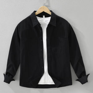 Casual Cotton Long Sleeve Shirt Mens Loose Fit Classic Collar Fashion Outerwear Comfortable Feeling Spring Autumn Season