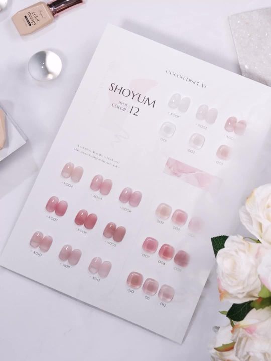 Jelly Nude Gel  Set, 10Pcs Sheer Milky White Pink Transparent Gel Polish Kit UV LED  Polish Colors Varnish Nail Art DIY Salon 7ML