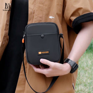 LouisWill Men Fashion Shoulder Bags Sling Chest Bag Cross Body Bags Messenger Bag Waterproof Cross Body Bag Large Capacity Sling Bags Simple Student Teenager Bag