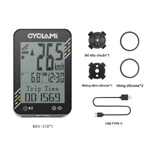 Máy Tính Xe Đạp Không Dây GPS CYCLAMI Chống Nước IPX7 Đa Ngôn Ngữ Đo Quãng Đường Tốc Độ Đồng Hồ Bấm Giờ Dành Cho Thể Thao Ngoài Trời