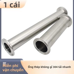 Ống Nối Nhanh Bằng Thép Không Gỉ 304 Tri Clamp Clover Cấp Thực Phẩm Dùng Trong Chăm Sóc Sức Khỏe Đường Kính Ngoài 19-102 Chiều Dài 102 Dùng Cho Ứng Dụng DWV