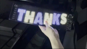 EXPOSE แผงเมทริกซ์ LED RGB บังคับมือถือได้ ไอเดียตกแต่งปาร์ตี้ รถ ร้านค้า โรงแรม USB 5V LED Matrix Panel พร้อมรีโมทคอนโทรล ติดผนังได้ ยืดได้