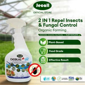 Jecall-Bio Organic Farming Green-Thumb Value Set: Debug+ 2in1 (1L) + Growan (1L) + Bloomi (1L) / Plant Insect Control & Fertilizer