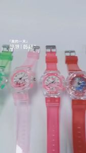Happily Baby Watches for Kids Girl Fashion Luminescence Princess Watch Colorful Flash Wrist Watch Luminous Watch