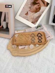 2 Pcs| Zinc Alloy Triangular Spring Buckle Sewing-Free Bag Hook Buckle Triangular Open Spring Ring Hanging Ornaments Clothing Luggage Hardware Accessories Key Chain Backpack Buckle