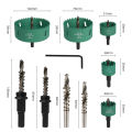 2"/3"/4" Inch Hole Saw Bi-metal Hole Cutter Fast Chip Remova Handy Hole Saw Kit Set for Metal Wood Plastic Cutting with Arbor. 