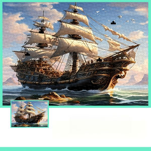 Kayou | Jigsaw Puzzle 1000 Pieces Sailboat Landscape Puzzle Home Decor for Adults Game Family Fun Puzzles Educational Toys for Kids