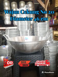 wajan kuali besar cekung no 20 kuali katel ukuran besar kuat anti lengket