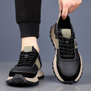 NUDANLAI | Heel Elevating Fall White Casual Men Shoes