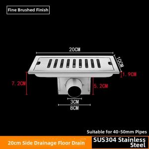 MEISITEKEKE | Odor Proof Anti-Clog Long Strip Floor Drain
