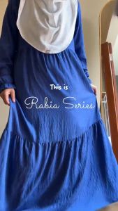 SAWVA | RABIA Casual Long Dress Daily CREAMY