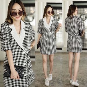 RED-Square Korean Blazer 845/Outer Wanita/Blazer Kotak Model Kekinian