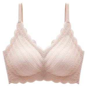 DREAM TIME | Seamless Thickened Womens Bra Wireless Thin Cup Gathered Anti-Sagging Vest Style Auxiliary Breast Reduction Nylon Fabric Summer