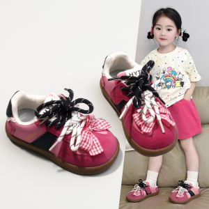 Girls Sports Shoes Anti-Slip Wear-Resistant Casual Fashionable Board Shoes Low Help Net Inner Universal Terrain Rubber Outsole