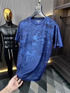 ผ้าประสิทธิภาพระดับมืออาชีพระบายความร้อนสี่ด้านยืดเหงื่อดูดซับกีฬากลางแจ้งเสื้อยืดแขนสั้นผู้ชาย