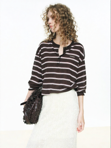 MO&Co. | New Lightweight Acetic Cotton Knitted Shirt