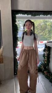 🌈MesubShop🌈กางเกงคาร์โก้ กระบอกใหญ่ ผ้าไมโคร 💥 ทรงนี้ฮิตม้ากกต้องมี รุ่น กางเกงโจอี้ B-050-3-AA