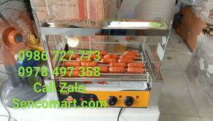 Bếp nướng xúc xích 7 thanh kính cong chạy điện gia đình giá rẻ