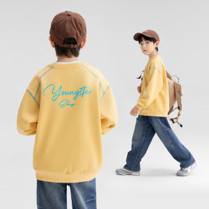 zosee | Áo Hoodie In Chữ Khối Màu cho Bé Trai Mùa Thu