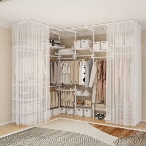 YIMUYI | Easy-install Floor-to-ceiling Metal Closet