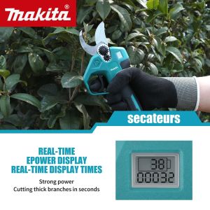 Makita | Makita 18V Cordless Pruning Shears 25mm Cutting Diameter Brushless Motor LED Display Garden Tree Branch Cutting tools