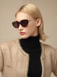 BOLON | Cat Eye Narrow Frame Face Covering UV Protection Sunglasses