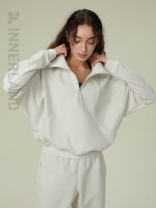 Casual Athletic Half Zip Hoodie Women