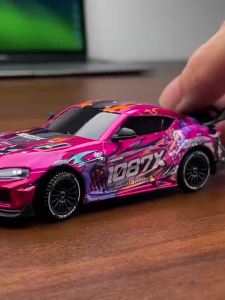 1:43 Supra 1087X RC Drift Car Diecast Metal Body Static Model Grade Gyro 4WD Full Proportional Mini RC Vehicle for Collectors