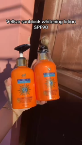Vellsar Sunblock Whitening Lotion with SPF 90 for Sun Protection and Moisturizing Waterproof 300ML
