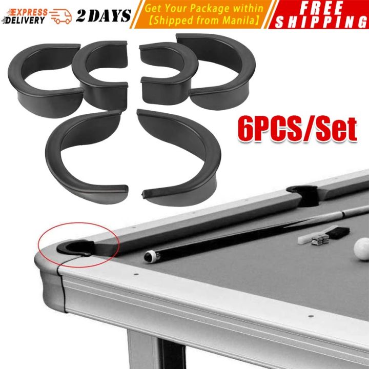 6pcs/set Billiard Pool Table Accessories Valley Pocket Liners Rubber Billiard Pocket Liner Universal Billiard Accessories Billiard-Pocket-Rubber-6PCS/Set