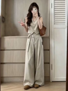 BIFEIMENG | Summer Casual Matching Set Top Tank and Palazzo Pants
