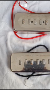 Pickup Gitar Guitar Elektrik Electric Gretsch Fidelisonic P-90 P90 Chrome Set