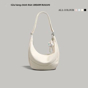 URCDN RDALVO | Túi Đựng Hình Bánh Bao Da Mềm Phong Cách Hàn Quốc Dung Lượng Lớn